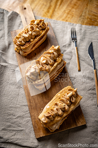 Image of Delicious mille feuille pastries