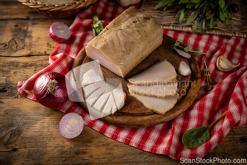 Image of Smoked lard with spices