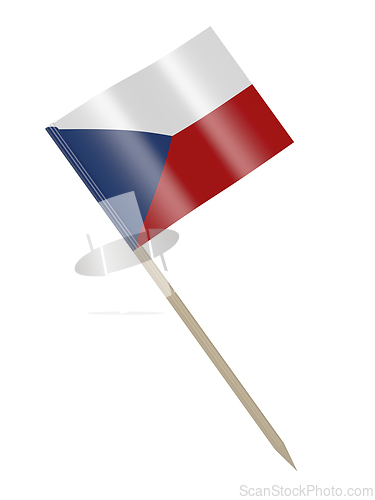 Image of Toothpick with Czech flag