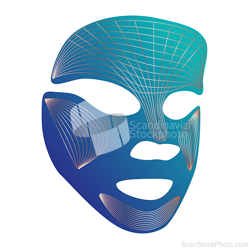 Image of Led Face Mask Light Therapy on white