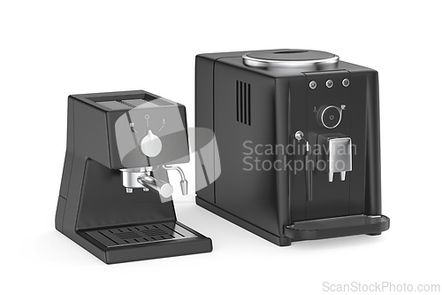 Image of Manual and automatic espresso coffee makers