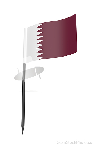 Image of Qatari flag toothpick