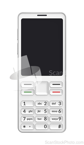 Image of White mobile phone