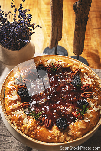 Image of Delicious fig and rosemary tart