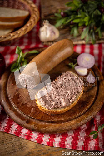 Image of Liver sausage on bread