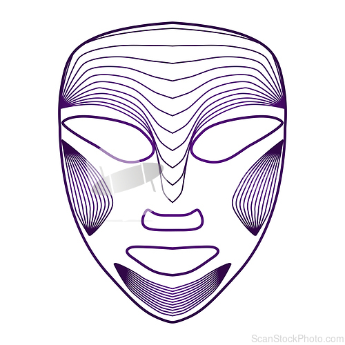 Image of Led Face Mask Light Therapy on white