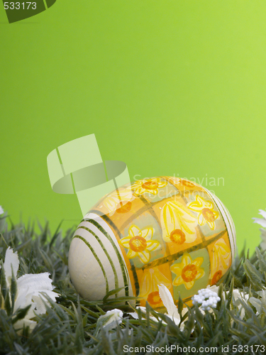 Image of daisy easter egg