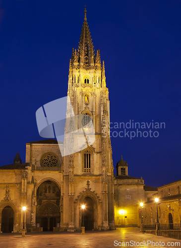 Image of The San Salvador Cathedral in Oviedo