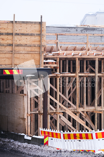 Image of Construction site of a bridge