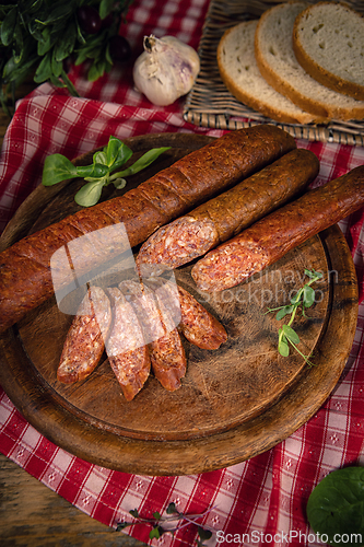 Image of Sausage seasoned with herbs