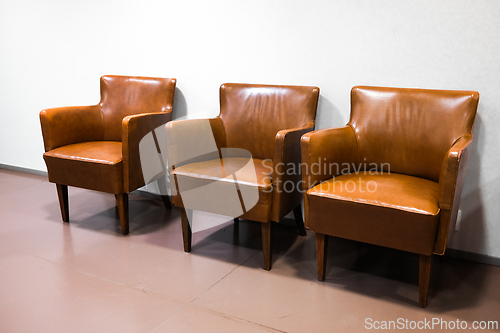 Image of Three Leather Chairs