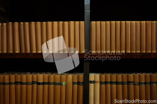 Image of Book shelf with a lot of books