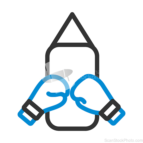 Image of Icon Of Boxing Pear And Gloves