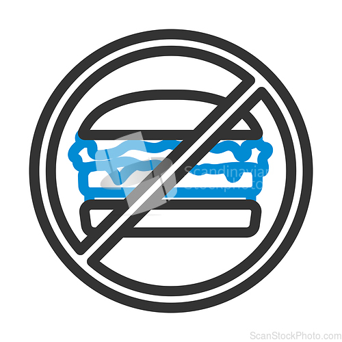 Image of Icon Of Prohibited Hamburger