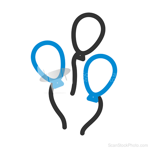 Image of Party Balloons And Stars Icon