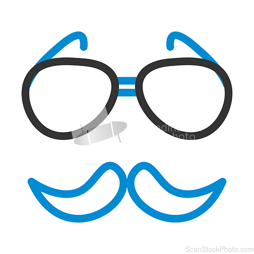 Image of Glasses And Mustache Icon