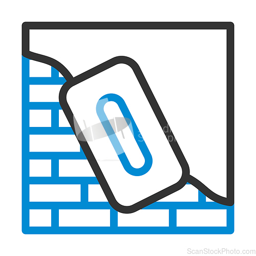 Image of Icon Of Plastered Brick Wall