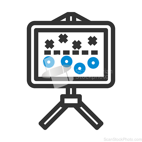 Image of American Football Game Plan Stand Icon