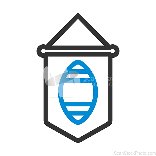 Image of American Football Pennant Icon