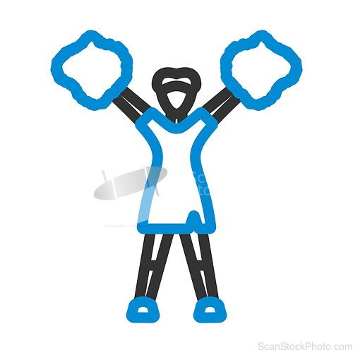 Image of American Football Cheerleader Girl Icon