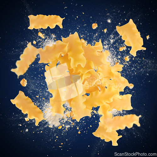 Image of Uncooked mafaldine pasta
