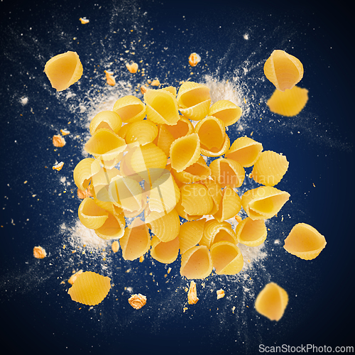 Image of Raw conchiglie pasta shells