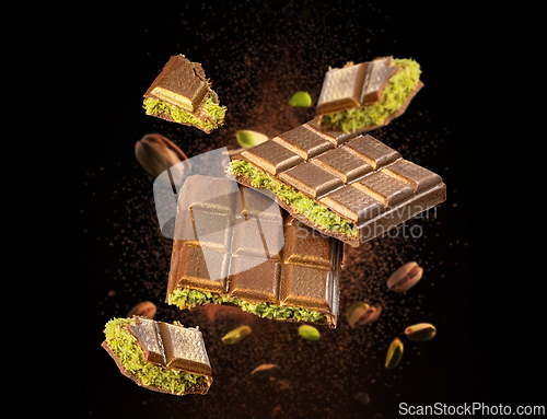 Image of Tasty pistachio chocolate bars