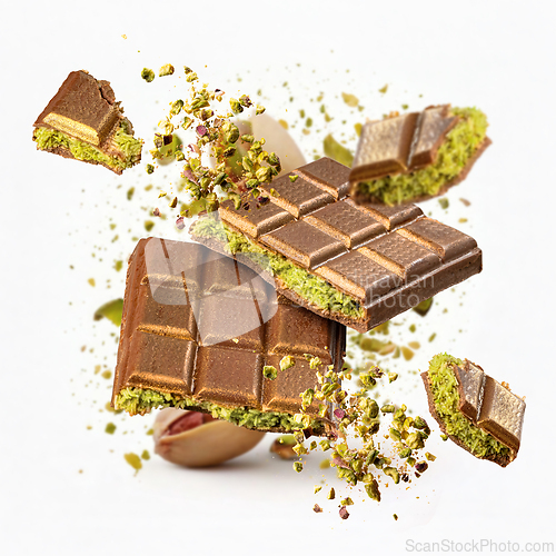 Image of Tasty pistachio chocolate bars