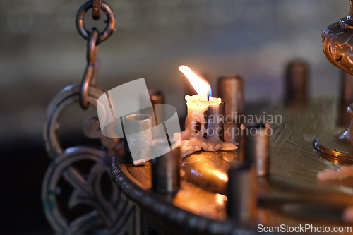Image of Burned down candle
