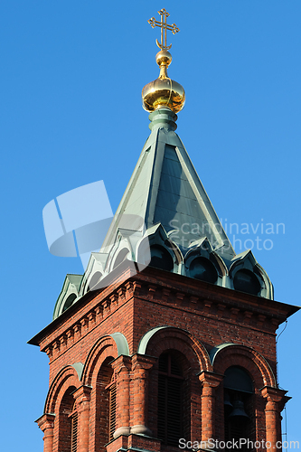 Image of Tower of the Uspensky Cathedral in Helsinki