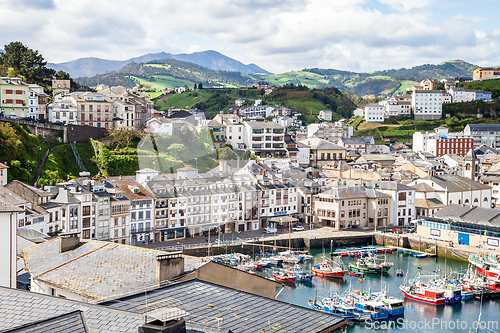 Image of LUARCA, SPAIN - APRIL 25, 2015 - Seaport of Luarca