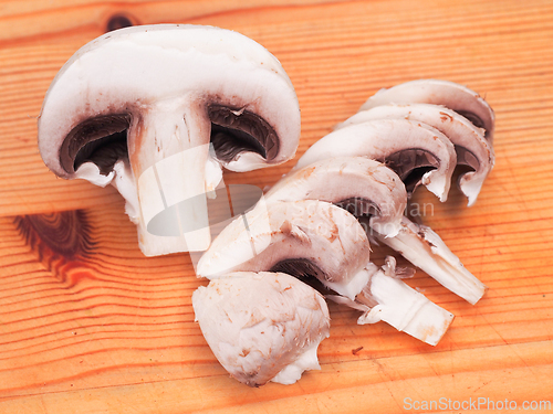 Image of Sliced mushroom