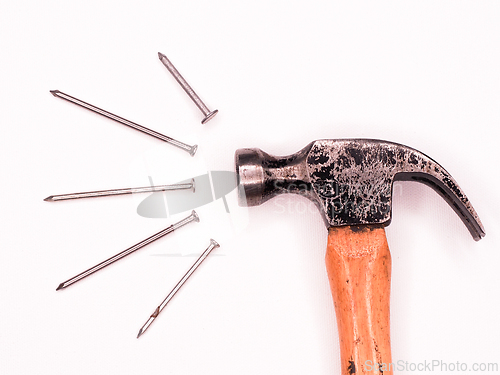 Image of Hammer and nails