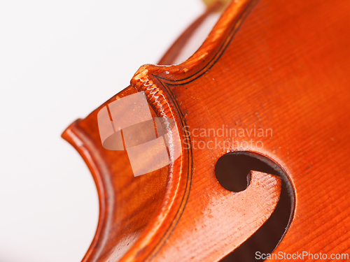 Image of Detail of a violin