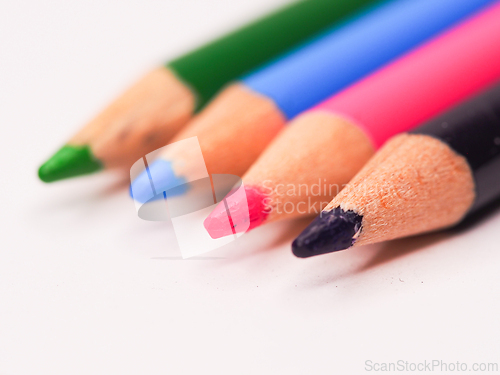 Image of Four color pencils