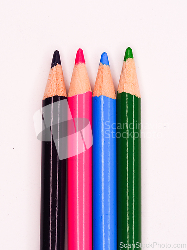Image of Four color pencils
