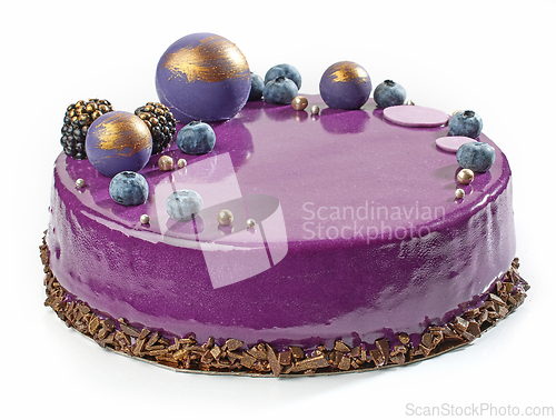 Image of beautiful violet cake