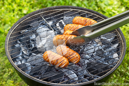 Image of freshly grilled sausages