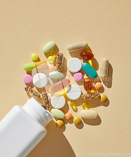 Image of various colorful pills