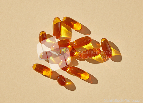 Image of vitamin oil capsules