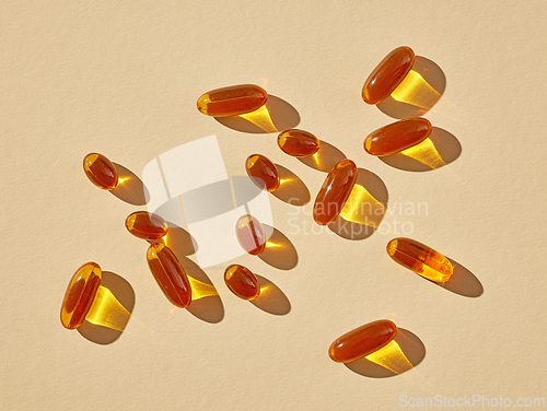 Image of vitamin oil capsules