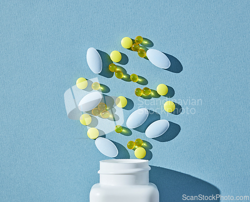 Image of various colorful pills