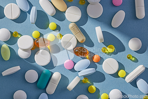 Image of various colorful pills