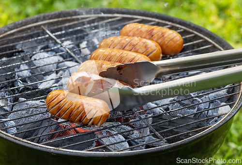 Image of freshly grilled sausages