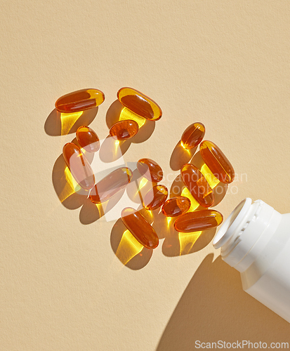 Image of vitamin oil capsules