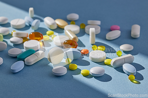 Image of various colorful pills