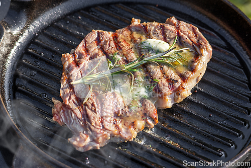 Image of freshly grilled steak