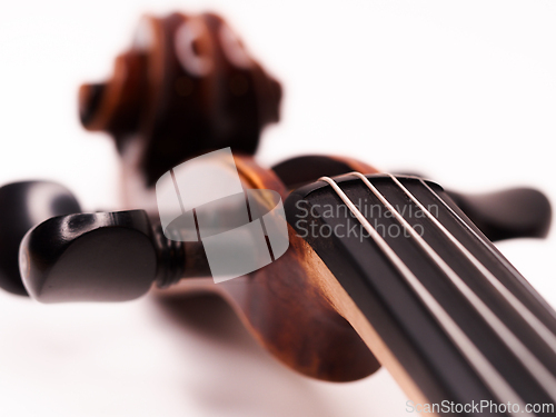 Image of Detail of a violin