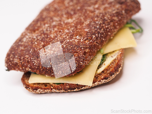 Image of Rye bread with cheese