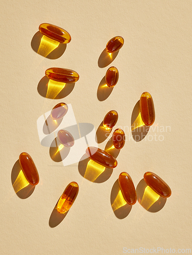 Image of vitamin oil capsules